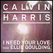 Calvin Harris featuring Ellie Goulding - "I Need Your Love" (Single)