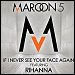 Maroon 5 featuring Rihanna - "If I Never See Your Face Again" (Single)